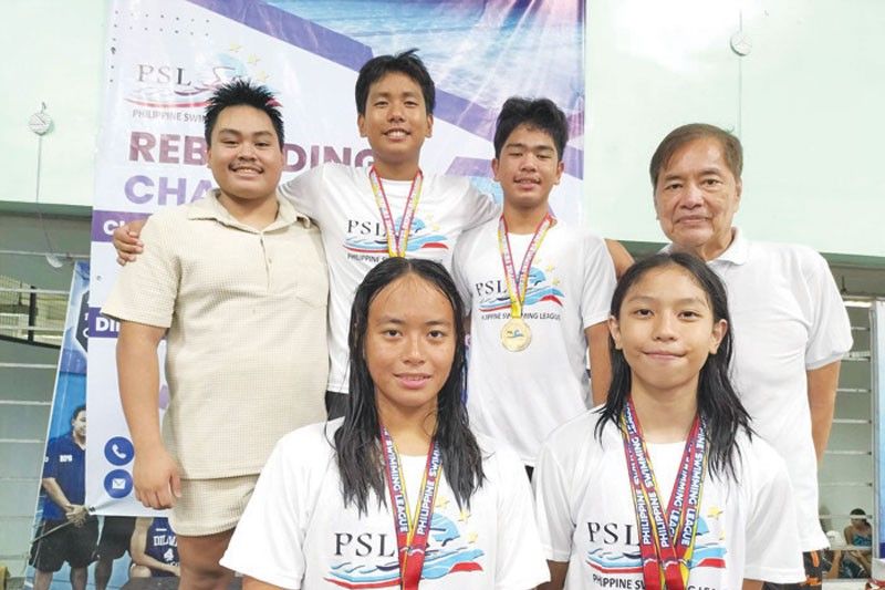 Evangelista, Janda nagningning sa PSL swim series