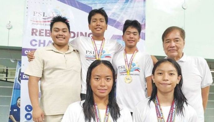 Evangelista, Janda nagningning sa PSL swim series