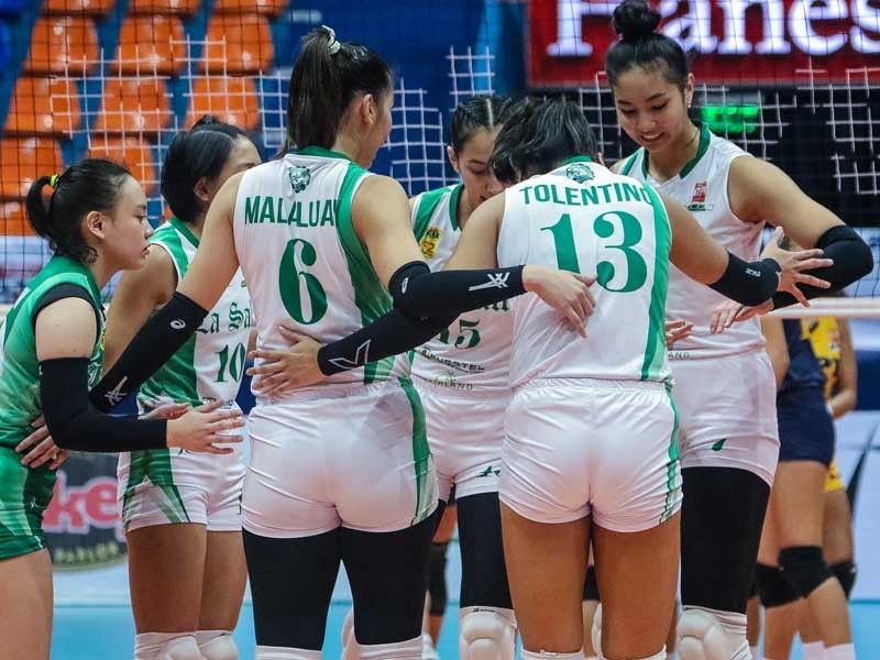 SSL finals: Lady Spikers get back at Lady Falcons to force Game 3
