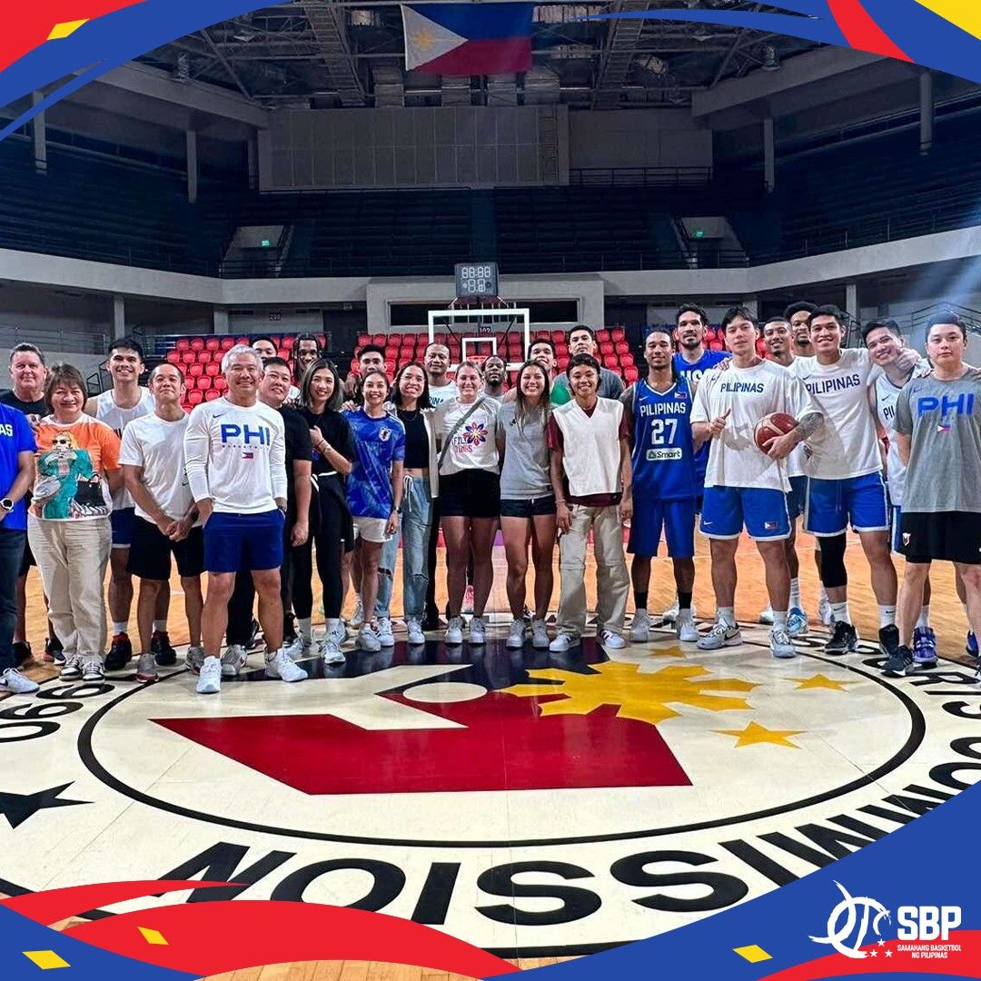 Filipinas visit Gilas in practice