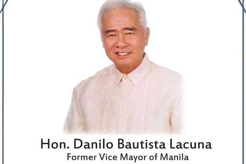 Ex-Manila Vice Mayor Lacuna, pumanaw na