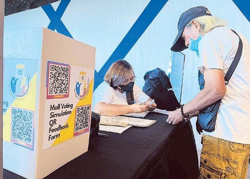 Comelec conducts simulated BSKE voting in NCR malls