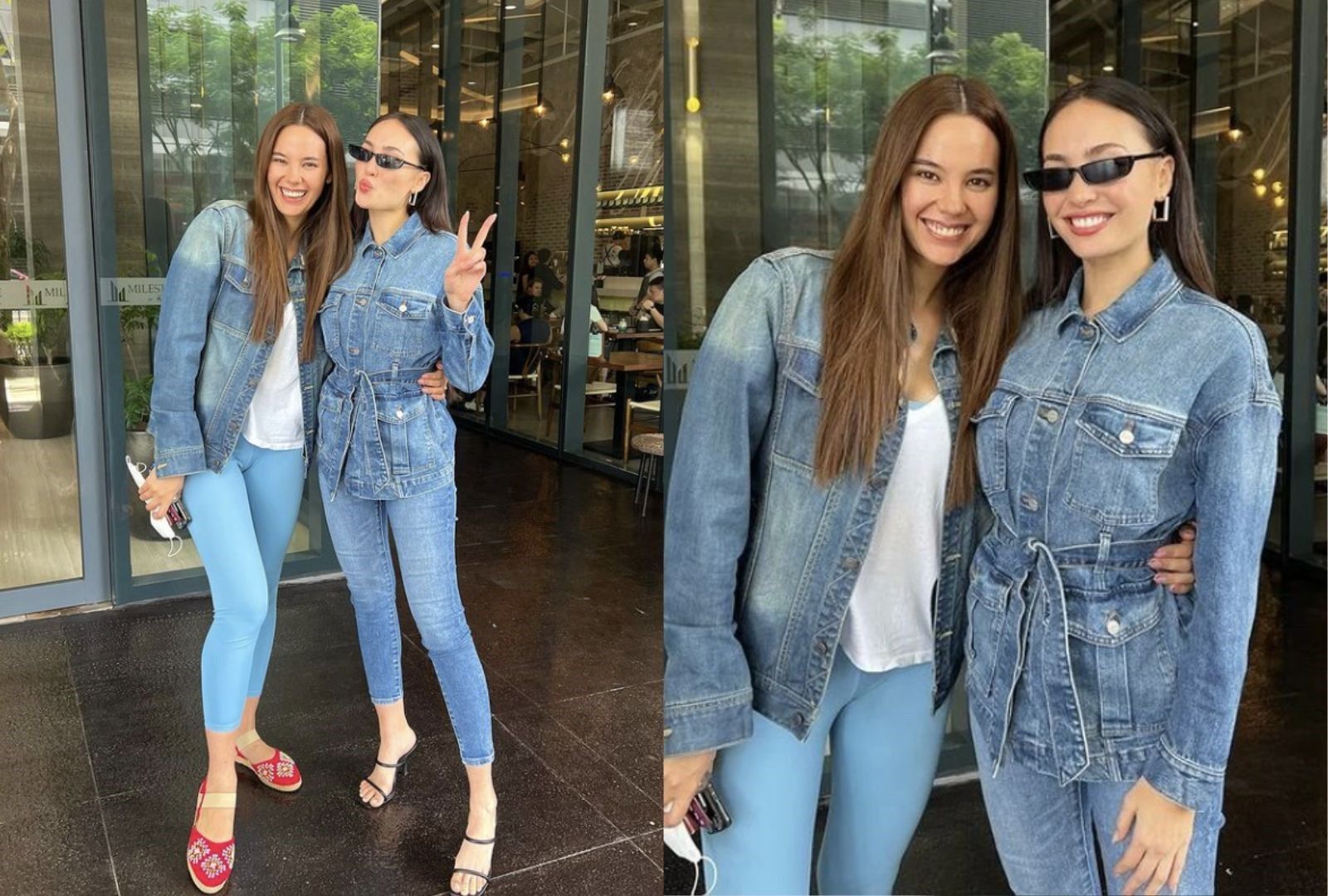 Denim twinning: Miss Universe winners Catriona Gray, R'Bonney Gabriel hang out in Manila