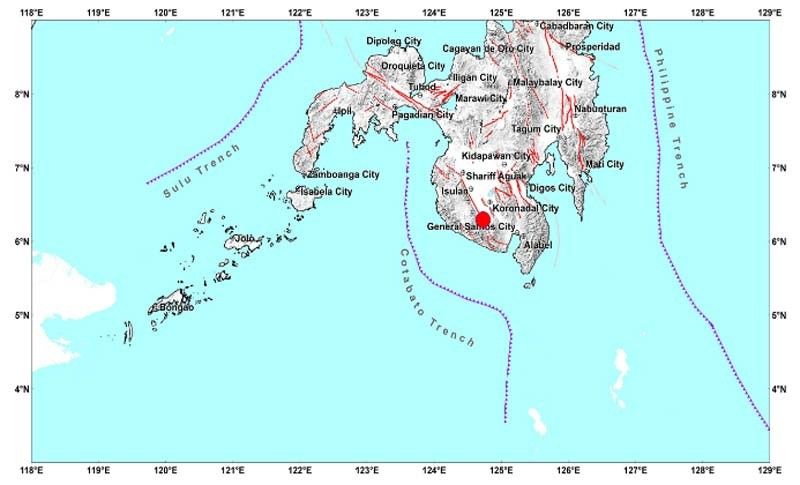 Magnitude 5.0 quake hits South Cotabato