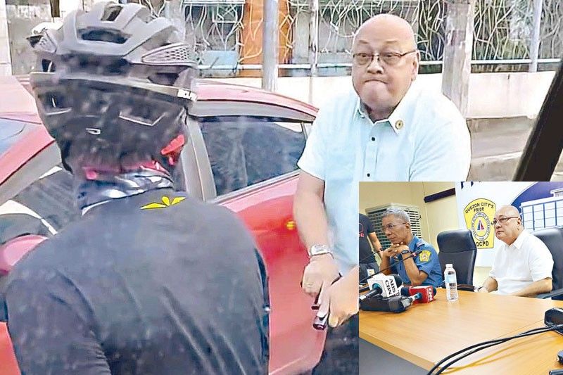 Lisensya ng ex-PNP na 'nagkasa ng baril' sa siklista 90-araw suspendido