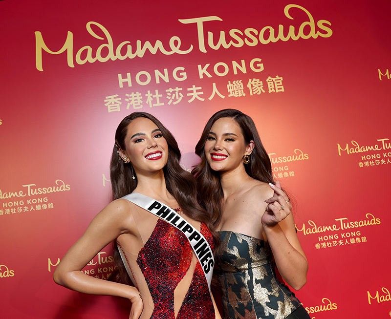 A queenâ��s welcome for Catriona Gray wax figure at Madame Tussauds Hong Kong