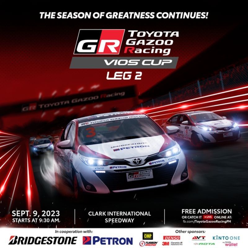 Experience thrilling race track action at Leg 2 of Toyota GAZOO RacingÂ ViosÂ Cup at Clark International Speedway
