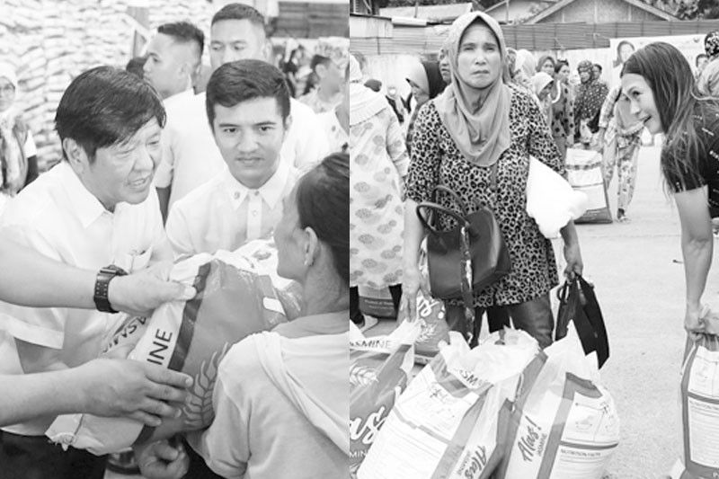 Smuggled rice ipinamahagi ni Pangulong Marcos sa 4Ps beneficiaries