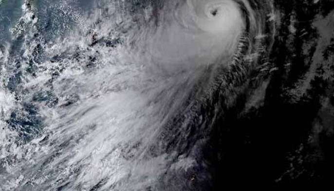 Satellite image shows Typhoon Jenny (Koinu) on October 2, 2023.