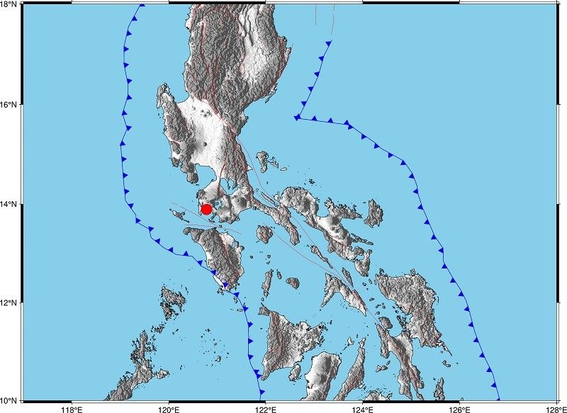 Magnitude 5 earthquake jolts Calaca, Batangas