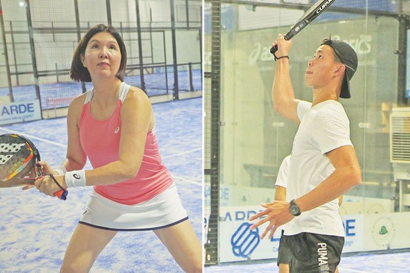 Sen. Cayetano nakipaglaro ng padel tennis kay Obiena