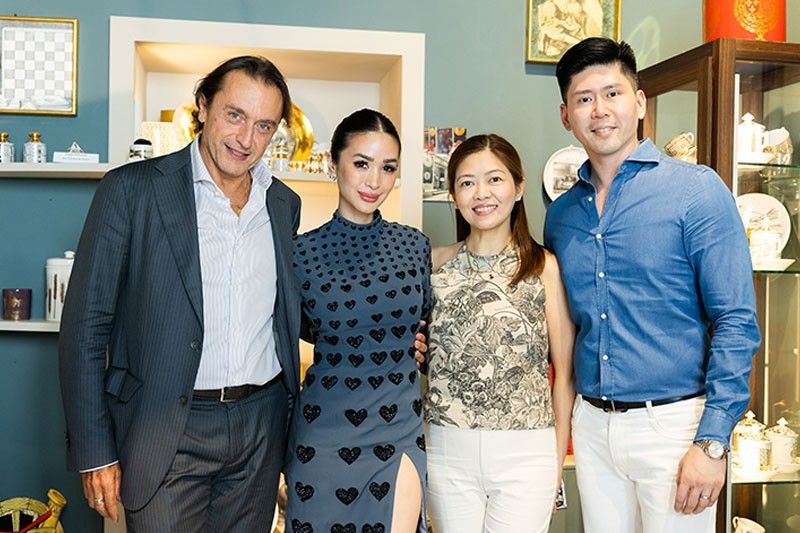 Heart Evangelista collaborates with Italian luxury brand Fornasetti