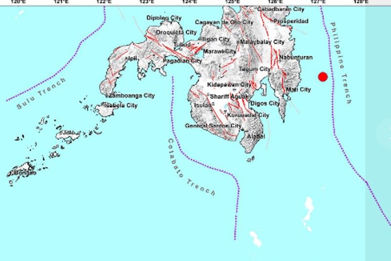 Magnitude 5.9 quake hits Davao de Oro