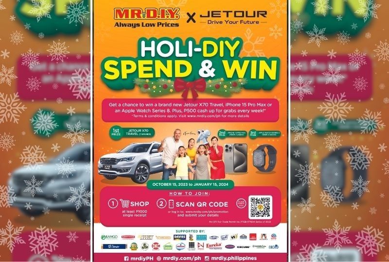MR.DIY Holi-DIY Spend & Win promo is your gateway to luxury!