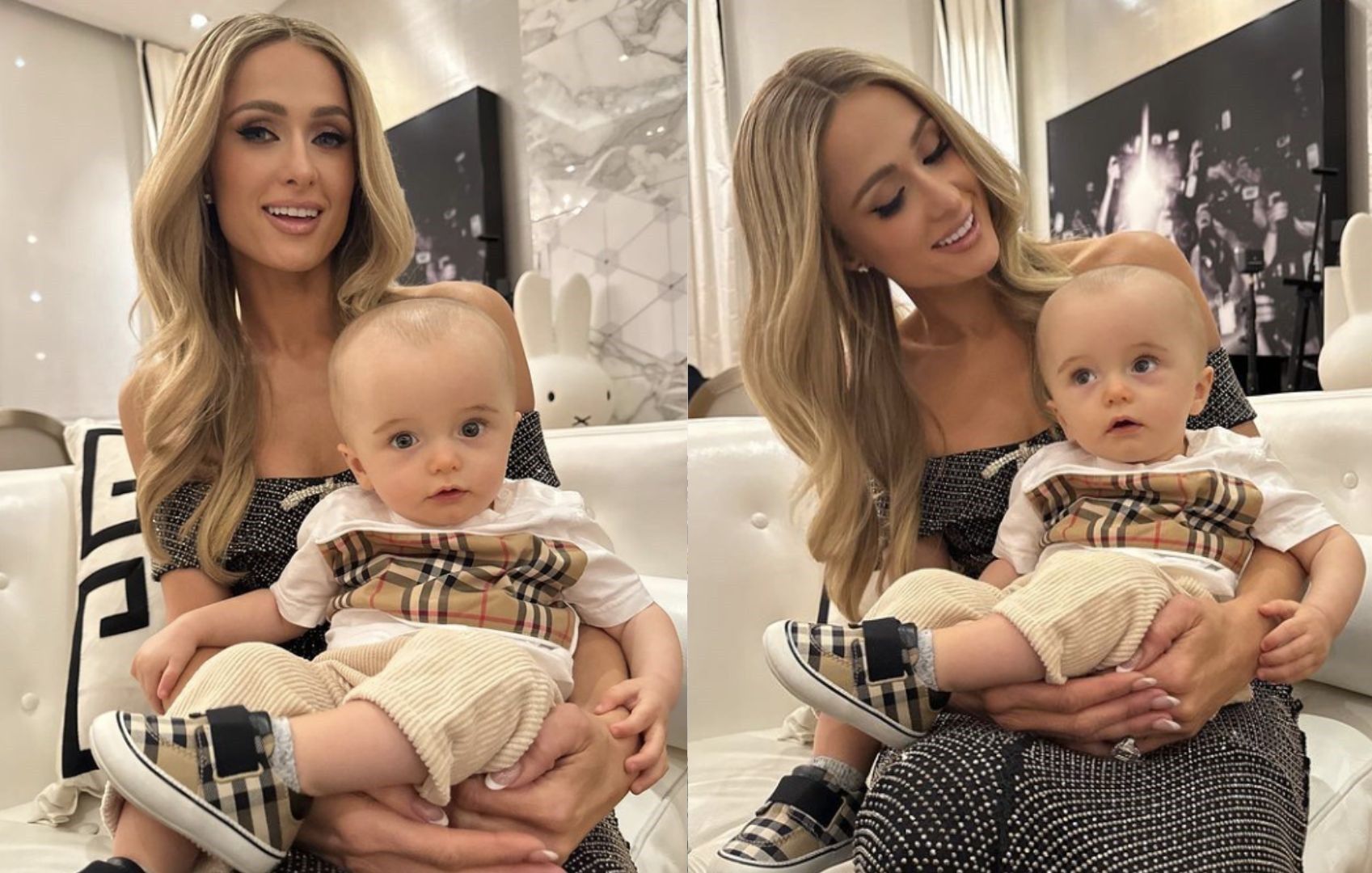 'My world, biggest blessing': Paris Hilton defends infant son from 'big head' comments