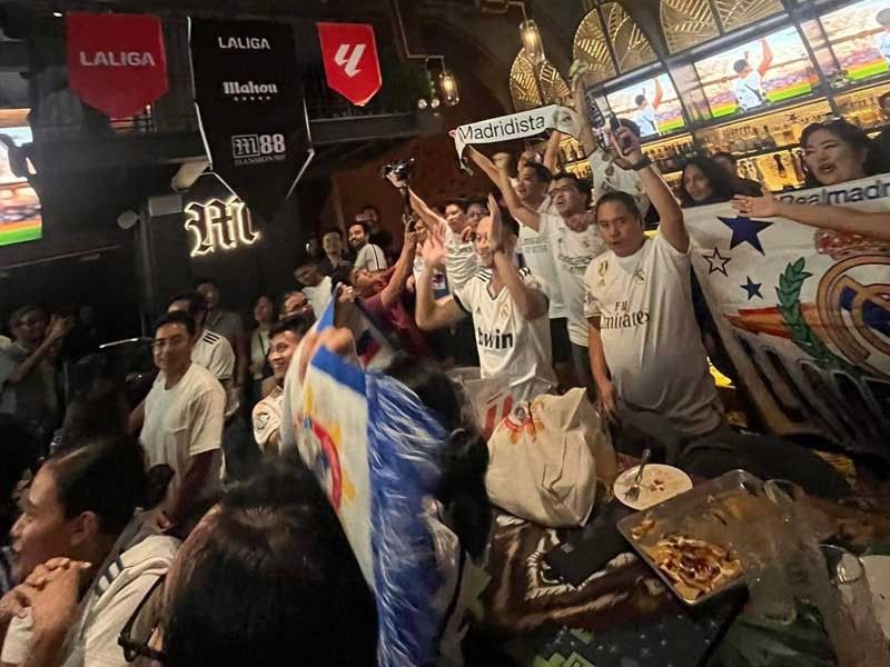 Filipino football fans gather for LaLiga's El Clasico watch party