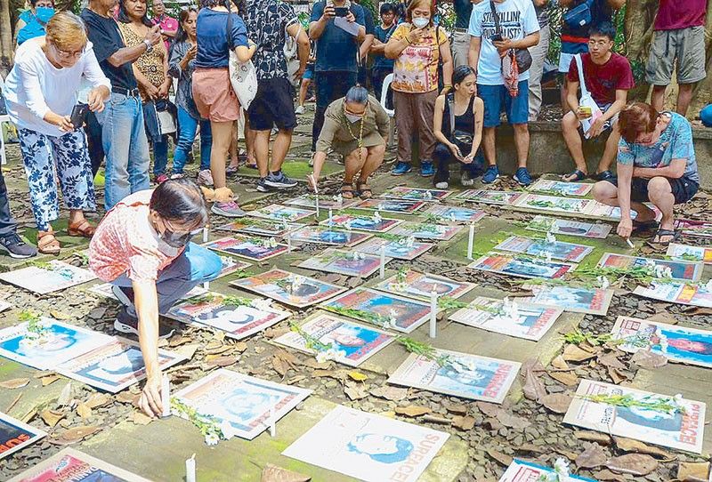 Families of desaparecidos gather on All Souls in Quezon City