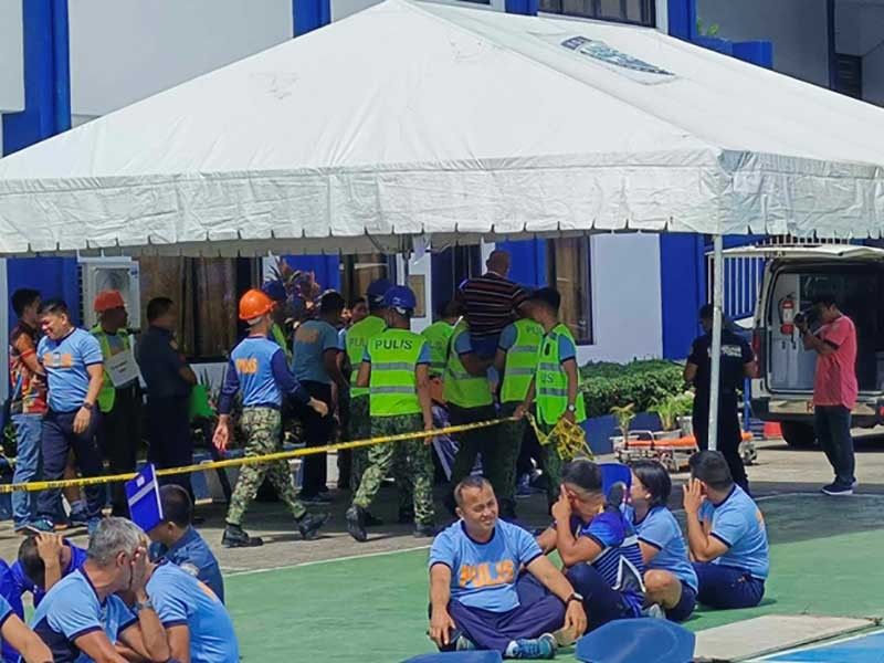 Earthquake drill gipahigayon sa kapolisan sa PRO-7