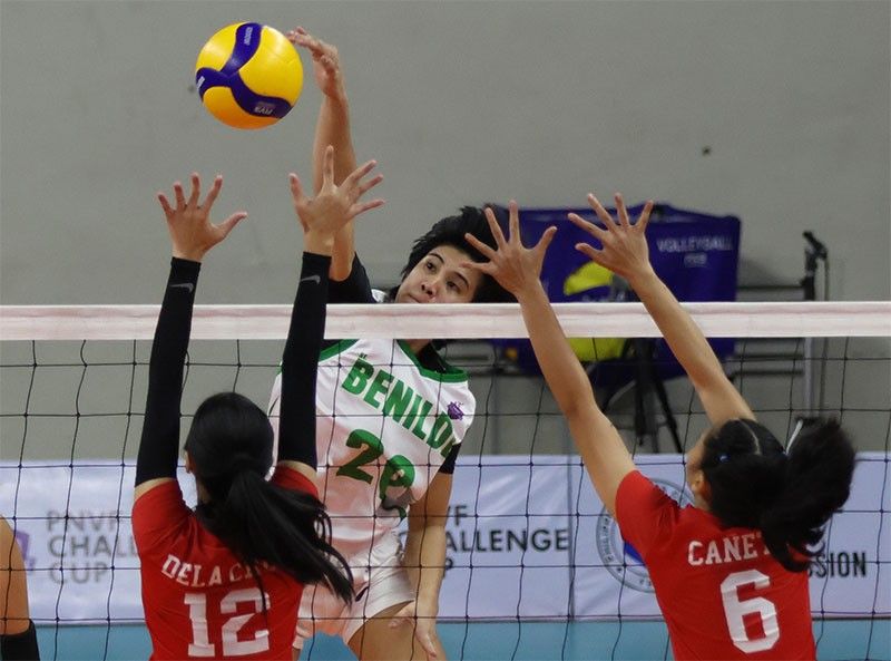 Lady Blazers sumampa sa PNVF Challenge Cup semis