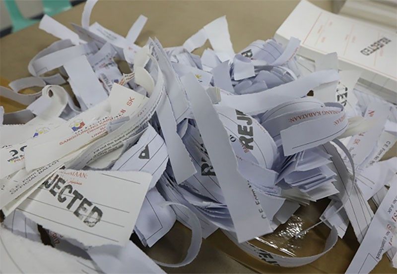 Unused BSKE ballots destroyed