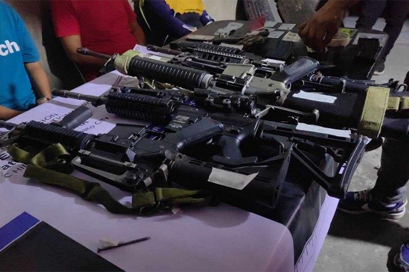 6 assault rifles, shabu seized from 3 Cotabato City residents