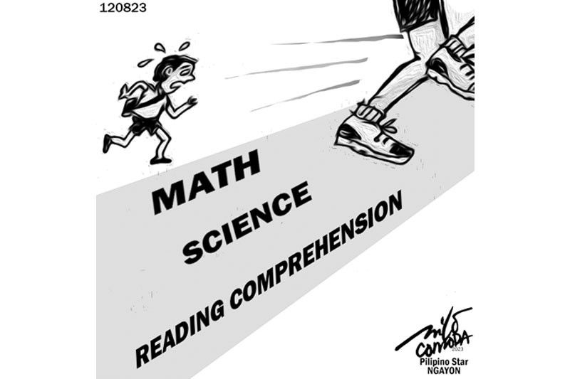EDITORYAL â�� Mahina sa math, science at reading comprehension