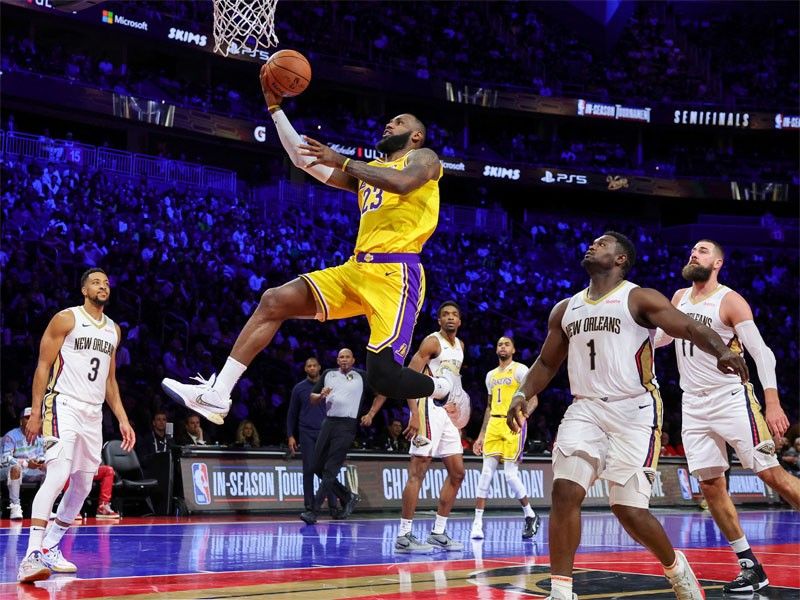LeBron scores 30 as Lakers destroy Pelicans to enter NBA in-season tourney finals