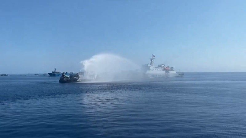 China Coast Guard targets BFAR ship with water cannon near Scarborough Shoal