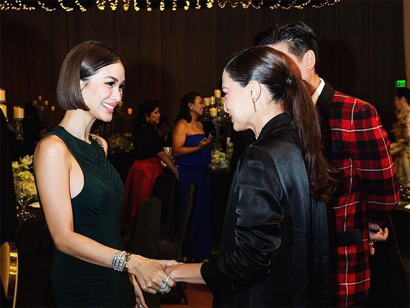Marian Rivera, Heart Evangelista spotted together at Felipe Gozon's event