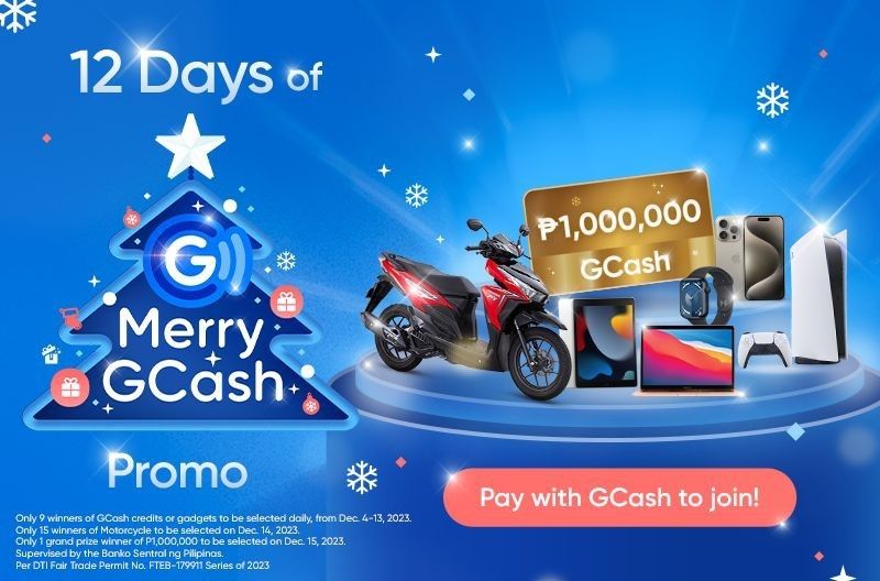 Lahat ay merry this 2023: How to win prizes from 12 days of GCash giveaway