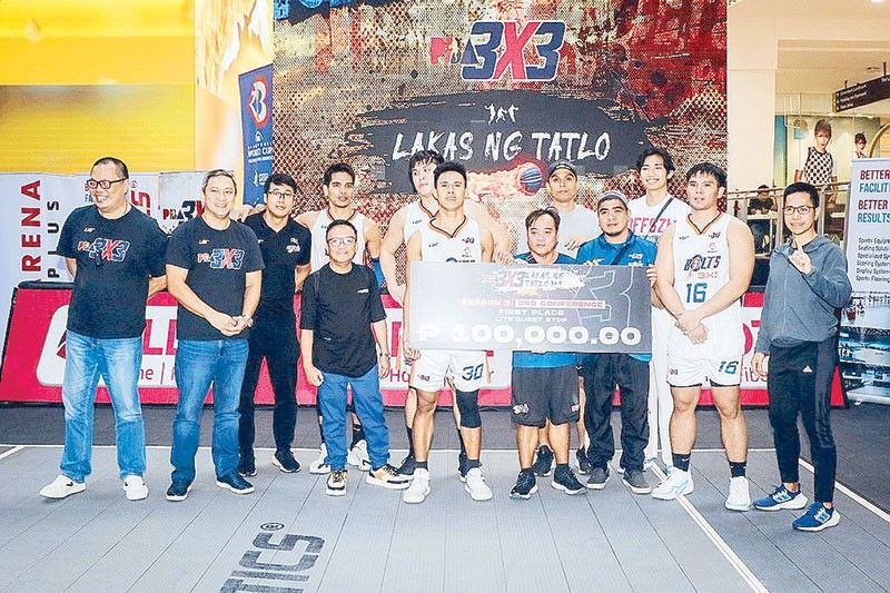 Bolts back as PBA 3x3 champs