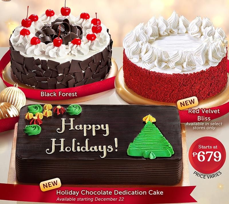 Make your holiday celebration shine brighter this season with Red Ribbonâs Holiday Cakes