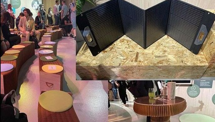 Packable solar panels, chairs, tables wow in Dubai