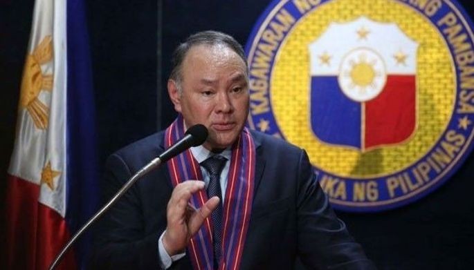 Gilberto &quot;Gibo&quot; Teodoro Jr. holds his first press briefing as the newly appointed secretary of the Department of National Defense (DND) in Camp Aguinaldo, Quezon City on June 07, 2023. 