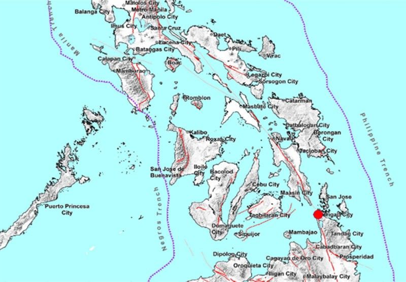 Quake rocks Surigao del Norte