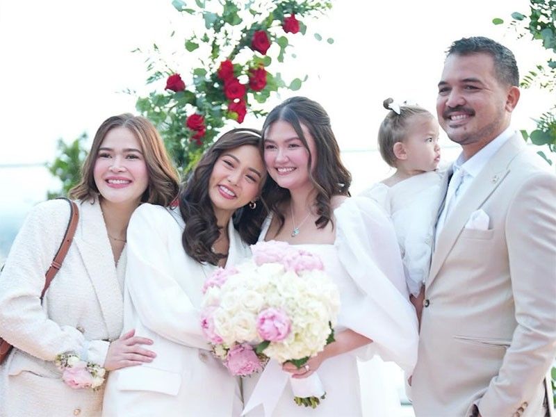 'The drought is over': Kim Chiu, Bela Padilla witness BFF Angelica Panganiban's wedding