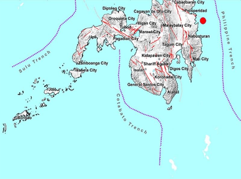 5.1 magnitude lindol tumama sa Surigao del Sur