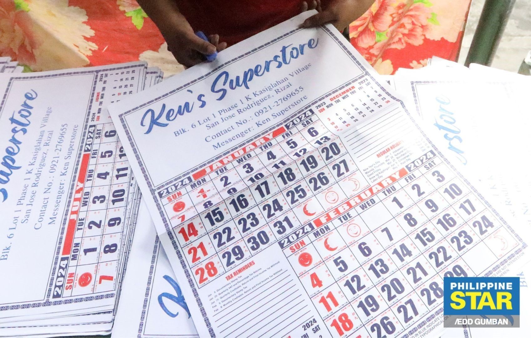 Calendars from 1996 being reused for 2024