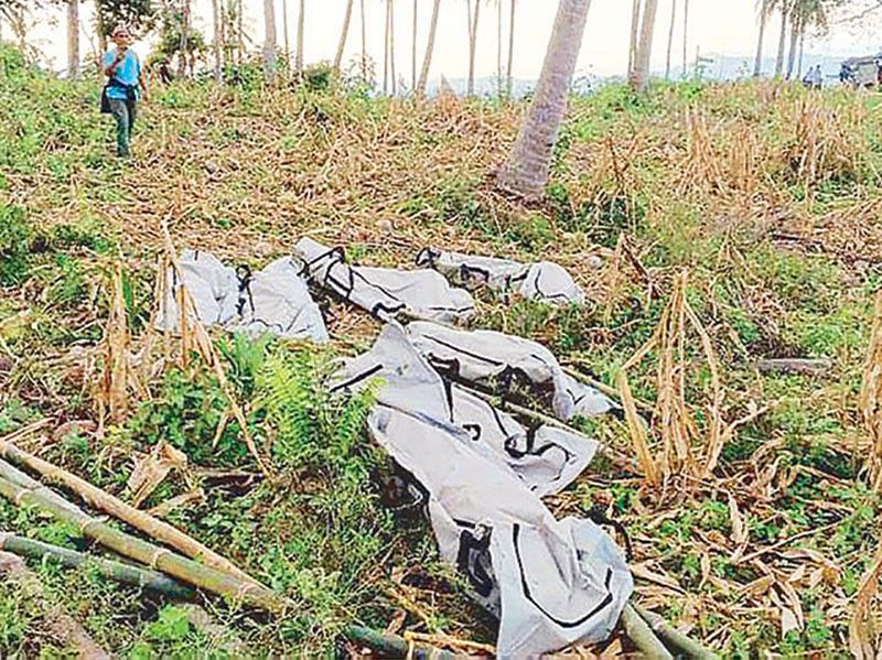 7 relatives killed, buried in shallow pit