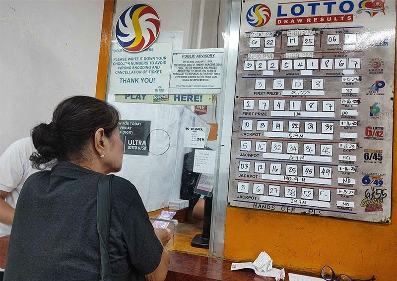 6/49 lotto pot soars to P560 million