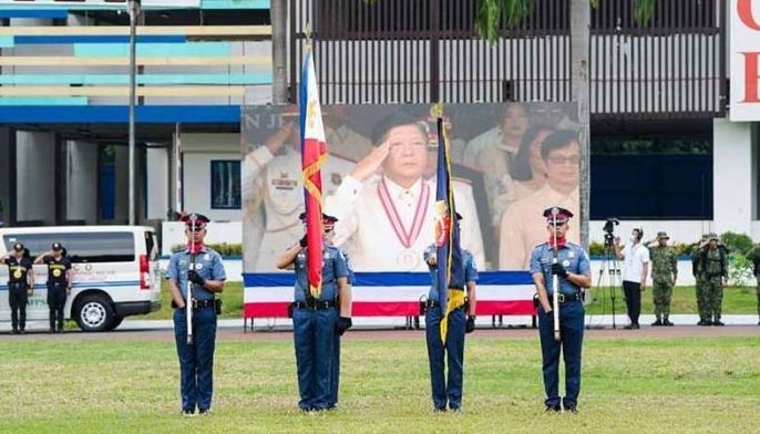 President Ferdinand Marcos Jr. leads the Change of Command ceremony and retirement honors for Philippine National Police PGen. Rodolfo Azurin