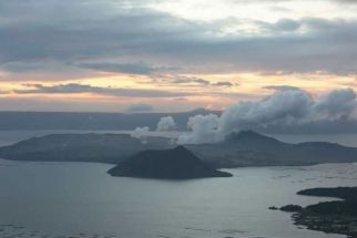 File photo shows the Taal Volcano.