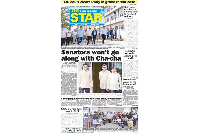 The STAR Cover January 13 2024 Philstar Com   Sc 2024 01 12 21 28 41 