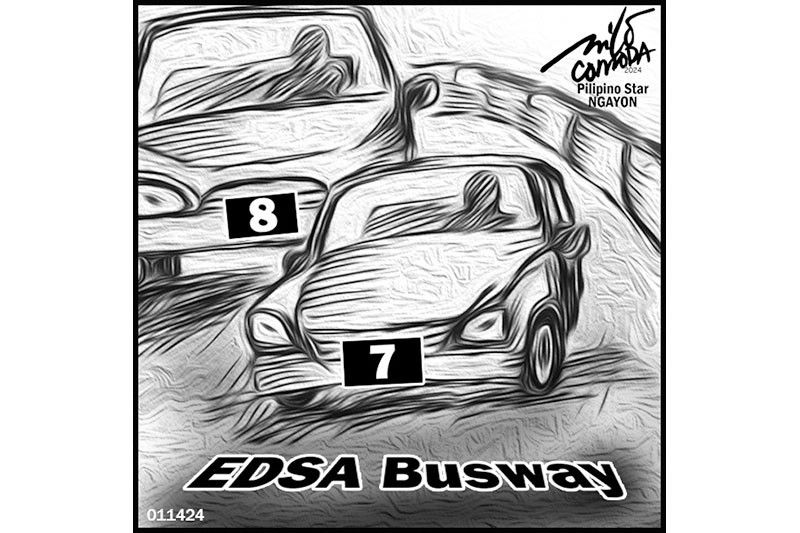 EDITORYAL -  Sasakyang â7â at â8â pasaway sa Busway