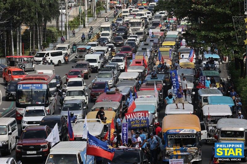 Caravan protest ng PISTON at Manila hinarang sa EspaÃ±a