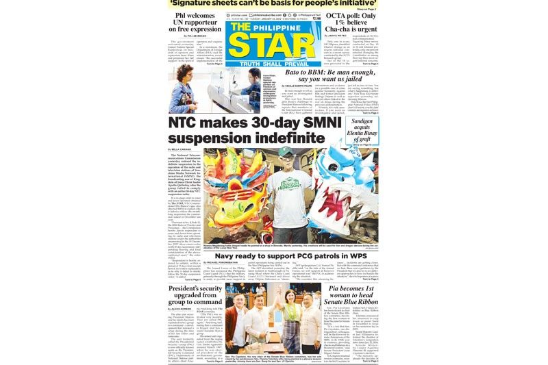 The STAR Cover January 23 2024 Philstar Com   Sc 2024 01 22 21 43 59 