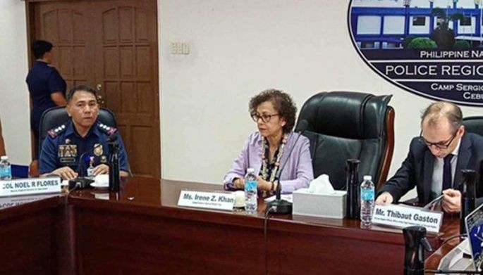 UNSR Irene khan misusi bahin sa human rights dinhi sa Sugbo