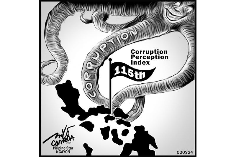 EDITORYAL - Ika-115 sa Corruption Index ang Pilipinas