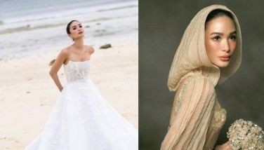 Little riding hood: Heart Evangelista dons 2 gowns at vows renewal with Chiz Escudero