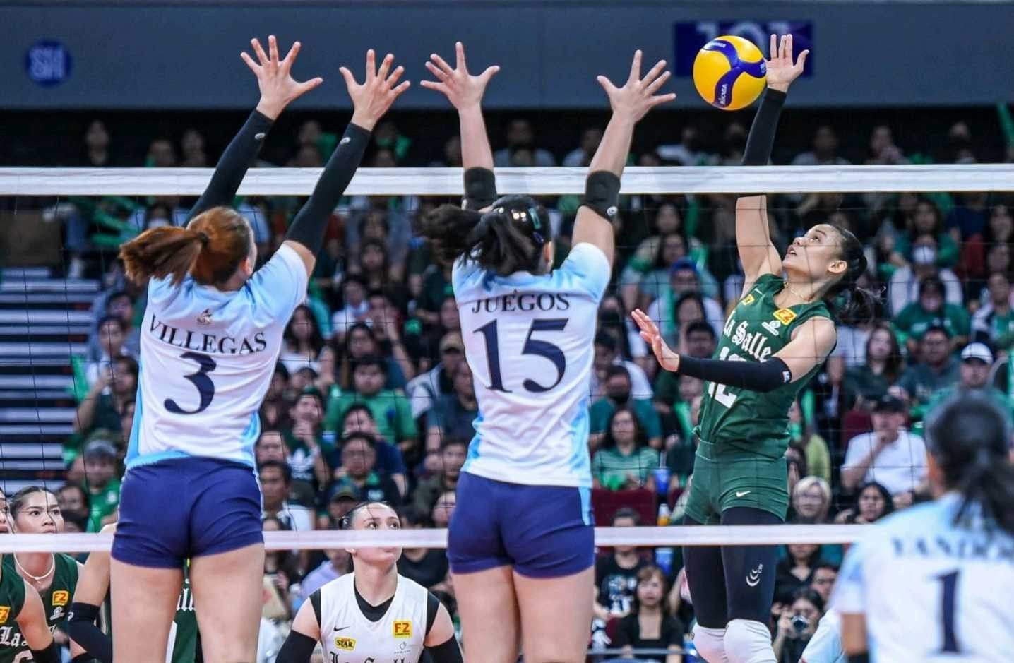 Lady Spikers make quick work of Lady Falcons for De Jesusâ�� 300th win